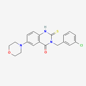 3-(3-chlorobenzyl)-6-morpholino-2-thioxo-2,3-dihydroquinazolin-4(1H)-one