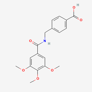 4-({[(3,4,5-Trimethoxyphenyl)carbonyl]amino}methyl)benzoic acid