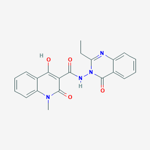 N-(2-ethyl-4-oxoquinazolin-3(4H)-yl)-4-hydroxy-1-methyl-2-oxo-1,2-dihydroquinoline-3-carboxamide