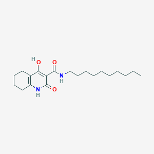 N-decyl-4-hydroxy-2-oxo-1,2,5,6,7,8-hexahydroquinoline-3-carboxamide