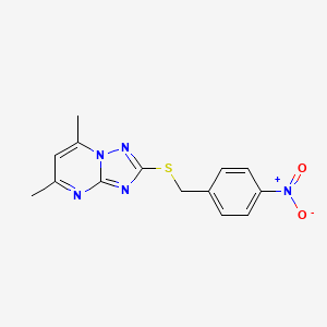 5,7-Dimethyl-2-[(4-nitrobenzyl)sulfanyl][1,2,4]triazolo[1,5-a]pyrimidine