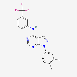 1-(3,4-dimethylphenyl)-N-[3-(trifluoromethyl)phenyl]-1H-pyrazolo[3,4-d]pyrimidin-4-amine