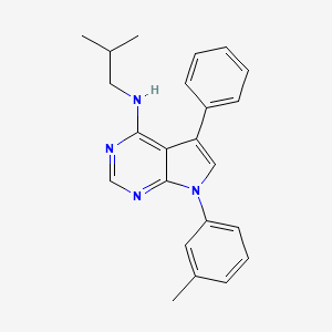 7-(3-methylphenyl)-N-(2-methylpropyl)-5-phenyl-7H-pyrrolo[2,3-d]pyrimidin-4-amine