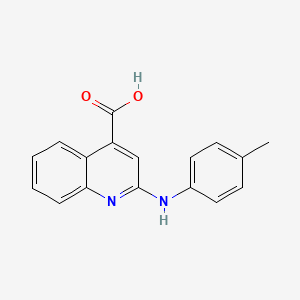 4-Quinolinecarboxylic acid, 2-((4-methylphenyl)amino)-