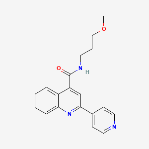 N-(3-methoxypropyl)-2-(pyridin-4-yl)quinoline-4-carboxamide