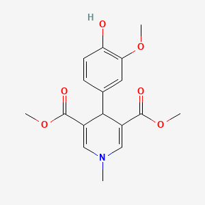 Dimethyl 4-(4-hydroxy-3-methoxyphenyl)-1-methyl-1,4-dihydropyridine-3,5-dicarboxylate