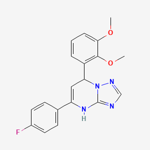 7-(2,3-Dimethoxyphenyl)-5-(4-fluorophenyl)-4,7-dihydro[1,2,4]triazolo[1,5-a]pyrimidine