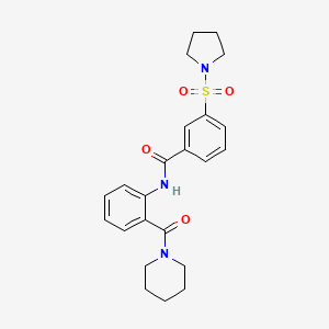 N-[2-(piperidin-1-ylcarbonyl)phenyl]-3-(pyrrolidin-1-ylsulfonyl)benzamide