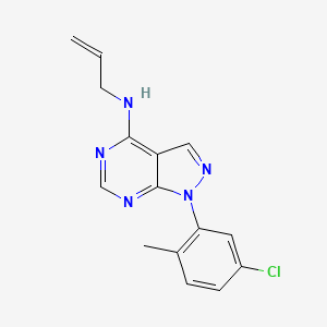 1-(5-chloro-2-methylphenyl)-N-(prop-2-en-1-yl)-1H-pyrazolo[3,4-d]pyrimidin-4-amine