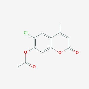 6-chloro-4-methyl-2-oxo-2H-chromen-7-yl acetate