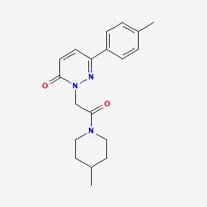 2-(2-(4-methylpiperidin-1-yl)-2-oxoethyl)-6-(p-tolyl)pyridazin-3(2H)-one