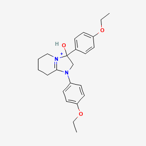 1,3-Bis(4-ethoxyphenyl)-3-hydroxy-2,3,5,6,7,8-hexahydroimidazo[1,2-a]pyridin-1-ium