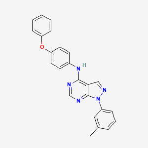 1-(3-methylphenyl)-N-(4-phenoxyphenyl)-1H-pyrazolo[3,4-d]pyrimidin-4-amine