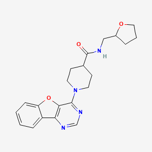 1-([1]benzofuro[3,2-d]pyrimidin-4-yl)-N-(tetrahydrofuran-2-ylmethyl)piperidine-4-carboxamide