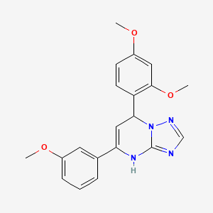 7-(2,4-Dimethoxyphenyl)-5-(3-methoxyphenyl)-4,7-dihydro[1,2,4]triazolo[1,5-a]pyrimidine