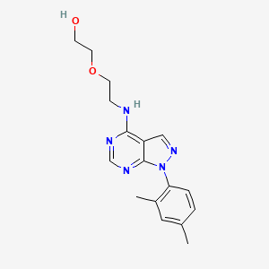 2-(2-{[1-(2,4-dimethylphenyl)-1H-pyrazolo[3,4-d]pyrimidin-4-yl]amino}ethoxy)ethanol