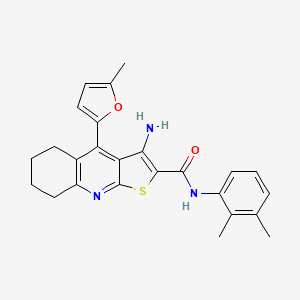 3-amino-N-(2,3-dimethylphenyl)-4-(5-methylfuran-2-yl)-5,6,7,8-tetrahydrothieno[2,3-b]quinoline-2-carboxamide