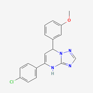 5-(4-Chlorophenyl)-7-(3-methoxyphenyl)-3,7-dihydro[1,2,4]triazolo[1,5-a]pyrimidine