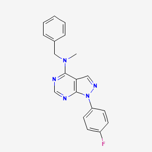 N-benzyl-1-(4-fluorophenyl)-N-methyl-1H-pyrazolo[3,4-d]pyrimidin-4-amine