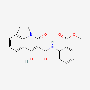 Methyl 2-{[(6-hydroxy-4-oxo-1,2-dihydro-4H-pyrrolo[3,2,1-IJ]quinolin-5-YL)carbonyl]amino}benzoate