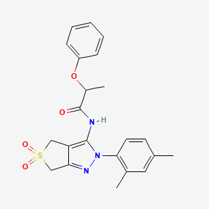 N-(2-(2,4-dimethylphenyl)-5,5-dioxido-4,6-dihydro-2H-thieno[3,4-c]pyrazol-3-yl)-2-phenoxypropanamide