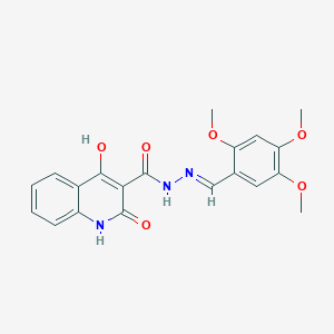 4-HO-2-Oxo-N'-(2,4,5-tri-meo-benzylidene)-1,2-dihydro-3-quinolinecarbohydrazide