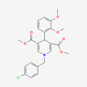 Dimethyl 1-(4-chlorobenzyl)-4-(2,3-dimethoxyphenyl)-1,4-dihydropyridine-3,5-dicarboxylate