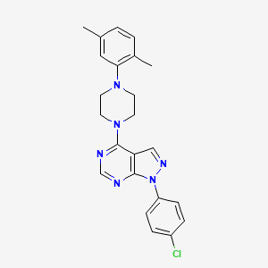 1-(4-chlorophenyl)-4-[4-(2,5-dimethylphenyl)piperazin-1-yl]-1H-pyrazolo[3,4-d]pyrimidine