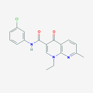 N-(3-chlorophenyl)-1-ethyl-7-methyl-4-oxo-1,4-dihydro-1,8-naphthyridine-3-carboxamide