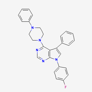 7-(4-fluorophenyl)-5-phenyl-4-(4-phenylpiperazin-1-yl)-7H-pyrrolo[2,3-d]pyrimidine