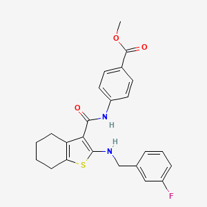 Methyl 4-[({2-[(3-fluorobenzyl)amino]-4,5,6,7-tetrahydro-1-benzothiophen-3-yl}carbonyl)amino]benzoate