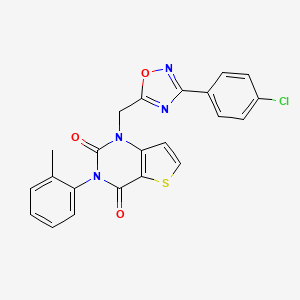 N-(4-methoxybenzyl)-3-[6-(4-methoxyphenoxy)pyridazin-3-yl]benzamide