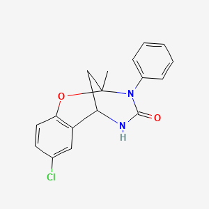 8-chloro-2-methyl-3-phenyl-2,3,5,6-tetrahydro-4H-2,6-methano-1,3,5-benzoxadiazocin-4-one