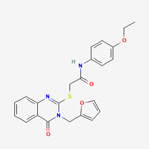 N-(4-ethoxyphenyl)-2-{[3-(furan-2-ylmethyl)-4-oxo-3,4-dihydroquinazolin-2-yl]sulfanyl}acetamide