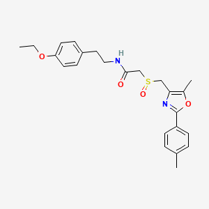 N-[2-(4-Ethoxyphenyl)ethyl]-2-[[[5-methyl-2-(4-methylphenyl)-4-oxazolyl]methyl]sulfinyl]acetamide