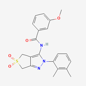 N-(2-(2,3-dimethylphenyl)-5,5-dioxido-4,6-dihydro-2H-thieno[3,4-c]pyrazol-3-yl)-3-methoxybenzamide