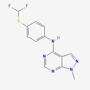 [4-(Difluoromethylthio)phenyl](1-methylpyrazolo[4,5-e]pyrimidin-4-yl)amine