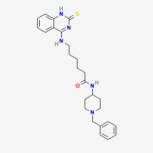 N-(1-benzylpiperidin-4-yl)-6-((2-thioxo-1,2-dihydroquinazolin-4-yl)amino)hexanamide