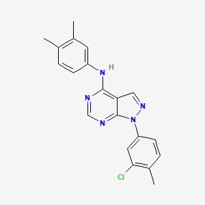 1-(3-chloro-4-methylphenyl)-N-(3,4-dimethylphenyl)-1H-pyrazolo[3,4-d]pyrimidin-4-amine