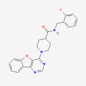 1-([1]benzofuro[3,2-d]pyrimidin-4-yl)-N-(2-fluorobenzyl)piperidine-4-carboxamide