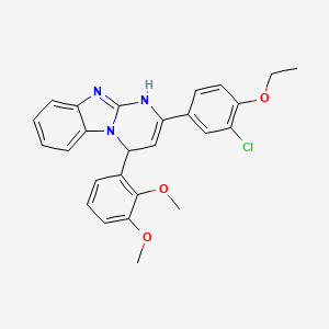 2-(3-Chloro-4-ethoxyphenyl)-4-(2,3-dimethoxyphenyl)-1,4-dihydropyrimido[1,2-a]benzimidazole