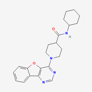 1-([1]benzofuro[3,2-d]pyrimidin-4-yl)-N-cyclohexylpiperidine-4-carboxamide