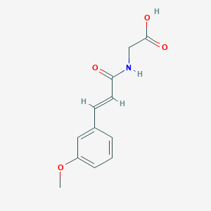 molecular formula C12H13NO4 B11212808 ((3-(3-Methoxyphenyl)acryloyl)amino)acetic acid 