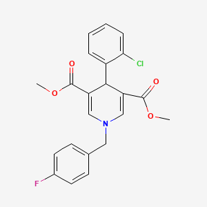 Dimethyl 4-(2-chlorophenyl)-1-(4-fluorobenzyl)-1,4-dihydropyridine-3,5-dicarboxylate