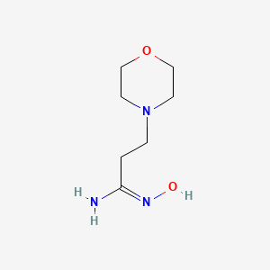 molecular formula C7H15N3O2 B11212834 N'-hydroxy-3-morpholin-4-ylpropanimidamide 