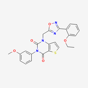 1-{[3-(2-ethoxyphenyl)-1,2,4-oxadiazol-5-yl]methyl}-3-(3-methoxyphenyl)-1H,2H,3H,4H-thieno[3,2-d]pyrimidine-2,4-dione