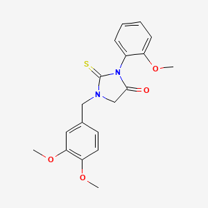 1-(3,4-Dimethoxybenzyl)-3-(2-methoxyphenyl)-2-thioxoimidazolidin-4-one