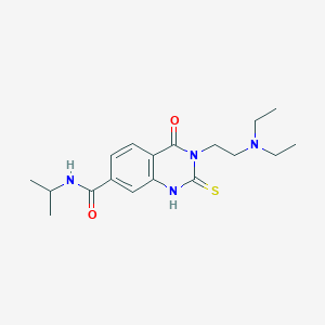 3-(2-(diethylamino)ethyl)-N-isopropyl-4-oxo-2-thioxo-1,2,3,4-tetrahydroquinazoline-7-carboxamide