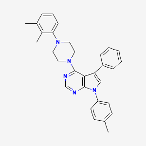 4-[4-(2,3-dimethylphenyl)piperazin-1-yl]-7-(4-methylphenyl)-5-phenyl-7H-pyrrolo[2,3-d]pyrimidine