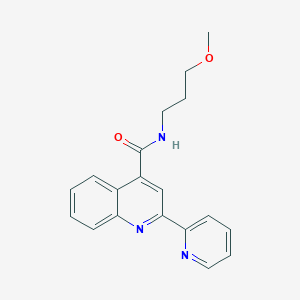 molecular formula C19H19N3O2 B11212980 N-(3-methoxypropyl)-2-(pyridin-2-yl)quinoline-4-carboxamide 